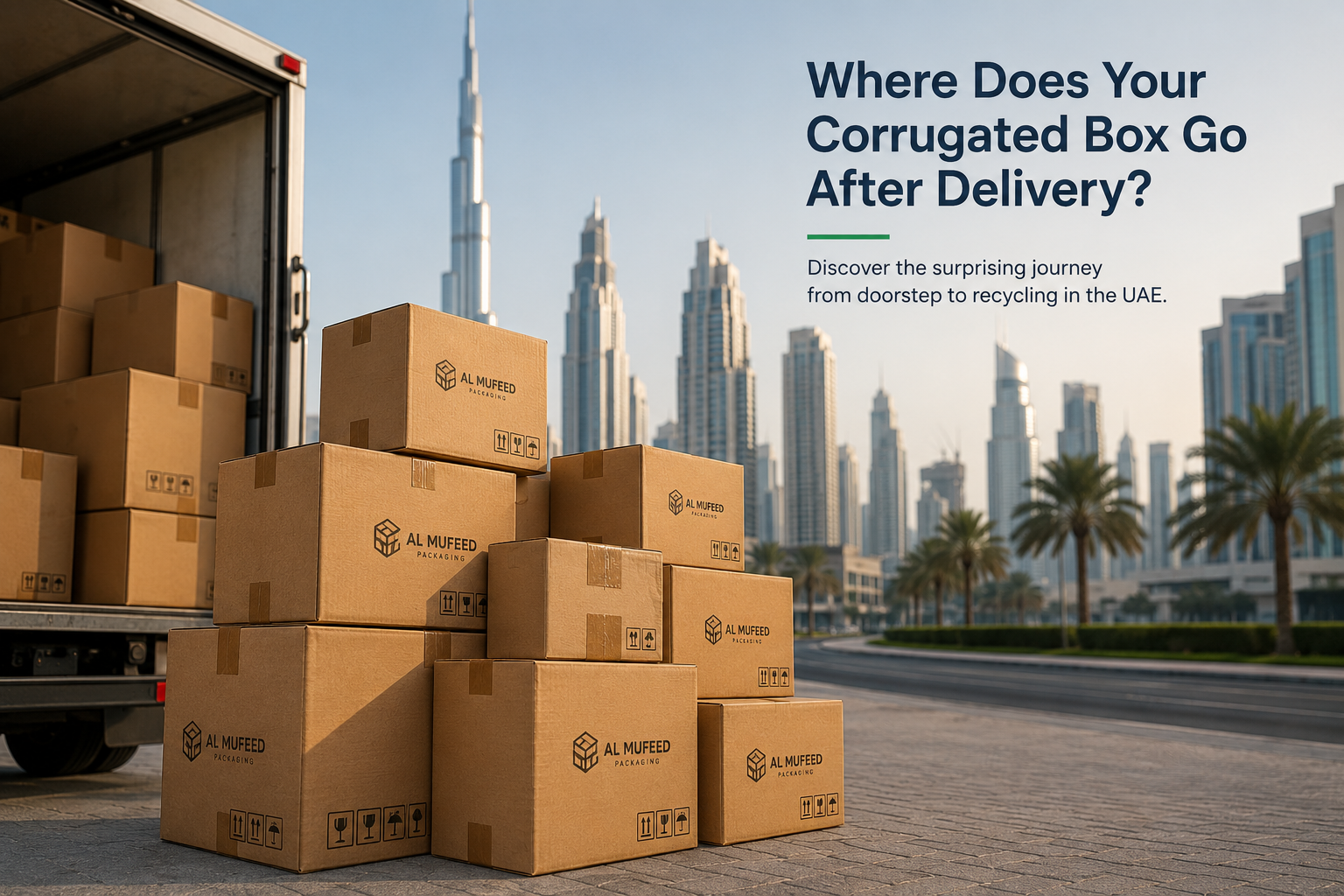 Corrugated boxes delivered in the UAE for e-commerce and retail packaging