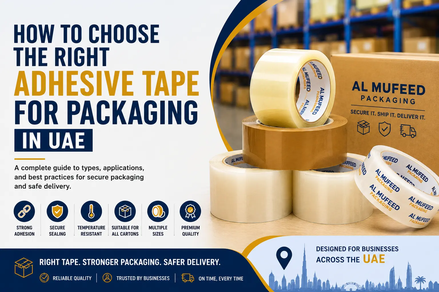 Right Adhesive Packaging Tape