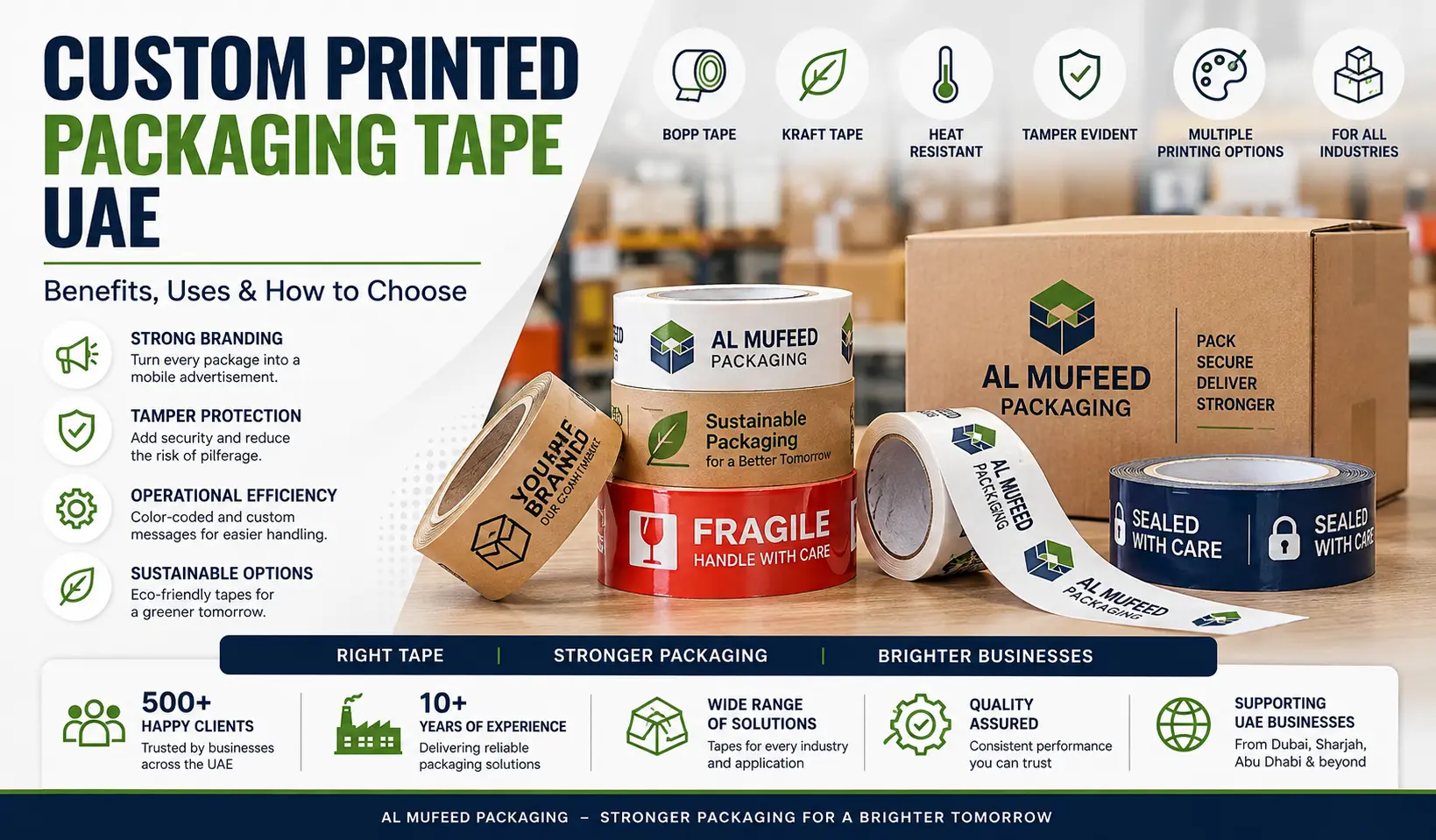 Custom Printed Packaging Tape UAE